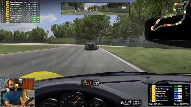 iRacing Career #8: Ruf GT3 Challenge at Imola - Excitement in Fixed Setup