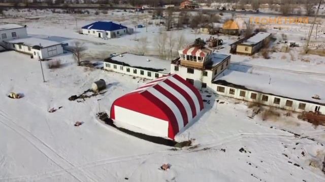 Каркасный ангар для малой авиации