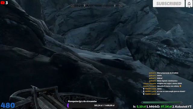 The Elder Scrolls V Skyrim Special Edition 😤 ROAD TO 500 😎 MIN. 1zł = Karaoke 😎