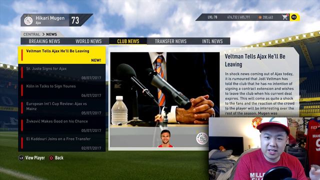 FIFA 17 Ajax Career Mode: I GET CALLED "ASIAN HITLER"🙈+ VOTE 4 LOZANO🇲🇽 VS LARSSON🇦🇨! SE 2 EP 2