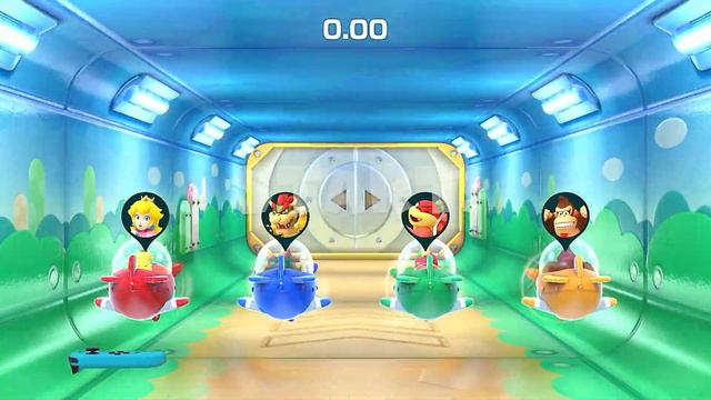Super Mario Party Mariothon Peach vs Bowser vs Pom Pom vs Donkey Kong