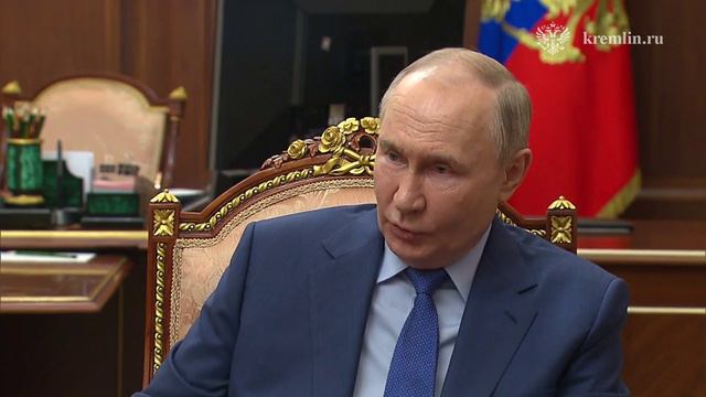 Встреча Владимира Путина с Председателем Государственной Думы Вячеславом Володиным