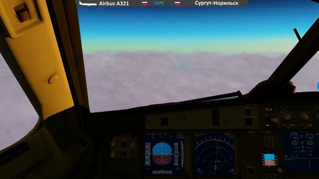 Xplane 11 || A321 || Сургут - Норильск || VATSIM