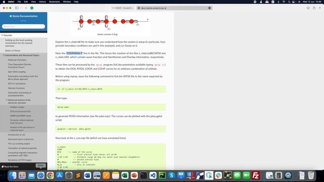 COOP and COHP analysis using Siesta 4.1.5 (mprop utility)