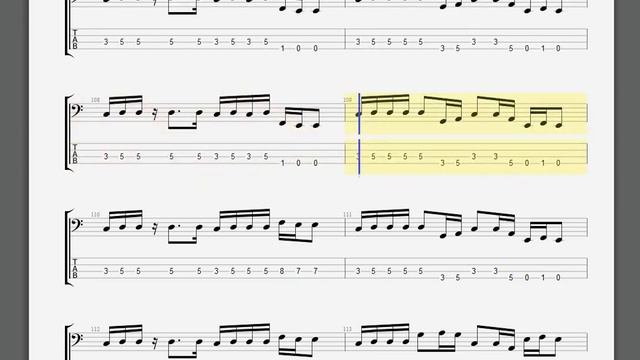 Metallica   Sabbra Cadabra Bass guitar tablature