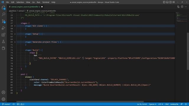 36. Jenkins Pipeline сборки исходников Unreal Engine. SSH. Автоматизация UE