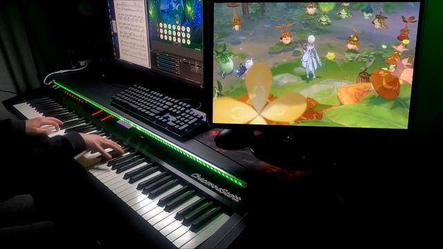 [Piano+Vintage Lyre] Aranara's Theme and Melody/Genshin Impact 3.0 Sumeru OST (Sheet Music)