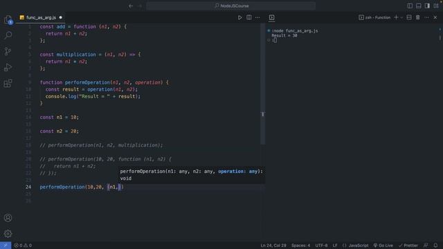 Javascript Course - Function as a Argument and Return Value - In Tamil