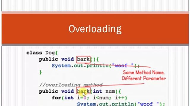 What is the difference between Overloading and Overriding? | OOP