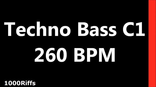 Techno Bass Metronome C1 : 000 BPM : Beats Per Minute