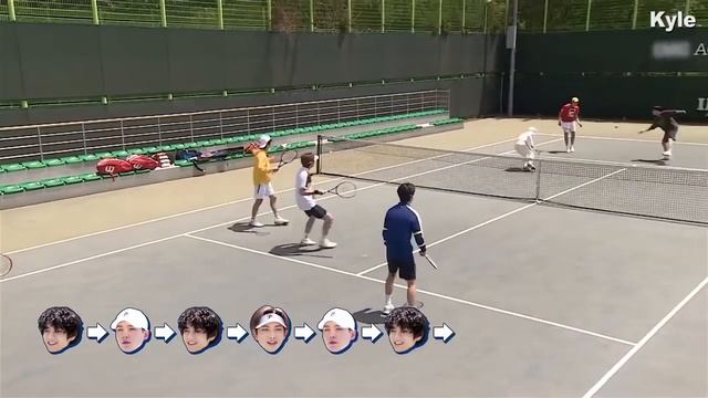 «RUN BTS» Теннисный турнир (Часть 1), эпизод 129