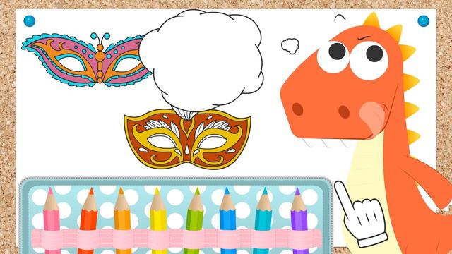 Learn with Eddie about colors with juice | Eddie the Dinosaur changes color with magic machine