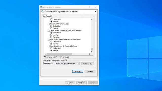 Como Desactivar el Filtro SmartScreen Windows 10