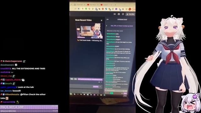 Vtuber Filian Reacts to my Very Cursed Gaming Setup