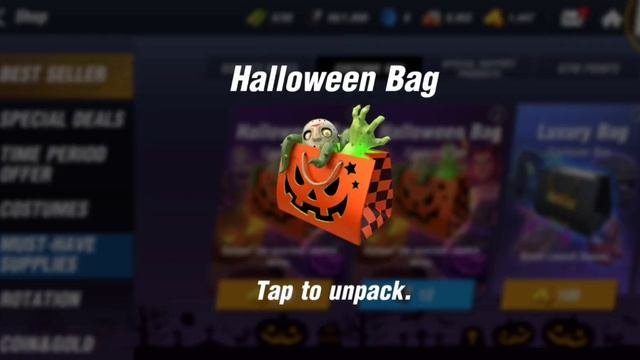 BOXING STAR  GET ZOMBIE SKIN  UNBOXING 50 HALLOWEEN BAGS FOR SKIN ?  COUPON CODE - AIRCOMBAT