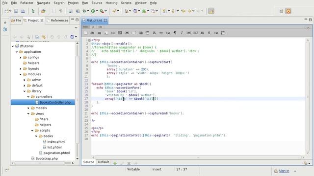 Zend Framework 1.9 tutorial 12: Zend_Dojo introduction part 3