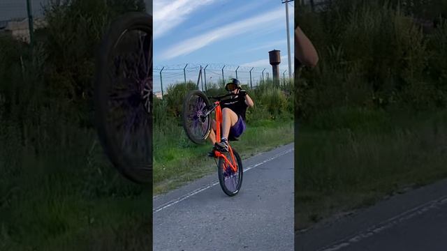 СТАНТ НА ВЕЛОСИПЕДЕ #рекомендации #stuntvideo #wheelie