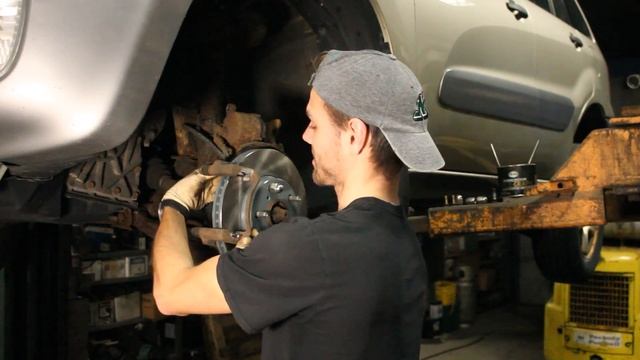 Replacing Front Brakes on a 2003 Toyota Rav4 - Burnout Tutorials