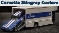 Corvette Stingray Custom Модель машины от Hot Wheels Масштаб 1:64  Мини-копия автомобиля