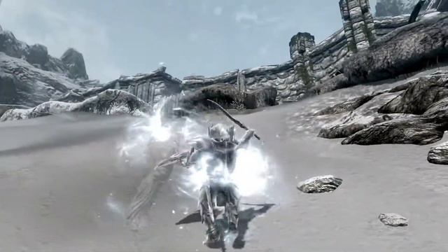 Skyrim Battles - RETRO - The Ebony Warrior vs Karstaag [Legendary Settings]! :)