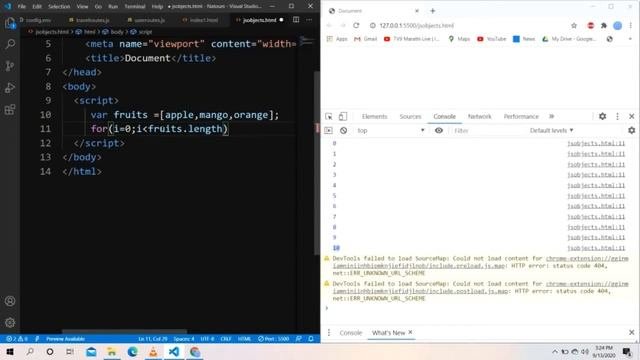 JAVASCRIPT FOR LOOP IN HINDI EXPLAINED - 2020  JS COURSE VIDEO 10