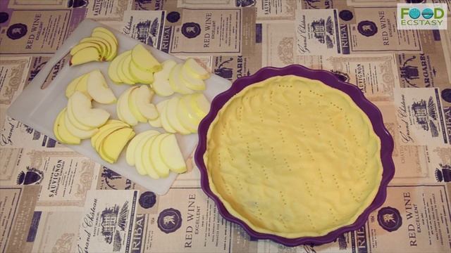 Яблочный пирог с безе Рецепт