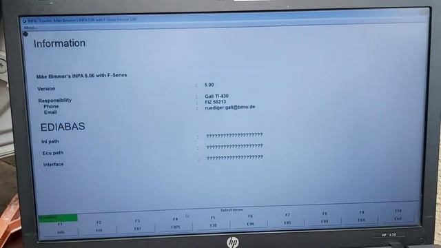 Inpa bmw hard drive not working with K+DCAN