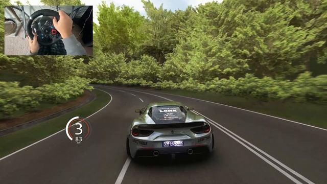 LOUD Widebody LIBERTY WALK Ferrari 488 - Assetto Corsa  Steering Wheel Gameplay