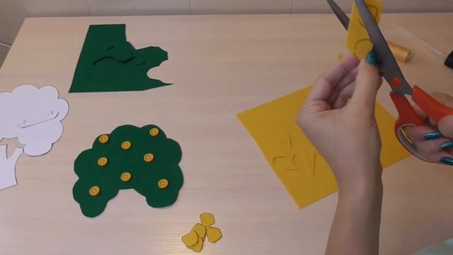 Дидактическая игра по сенсорному развитию для детей  младшего дошкольного возраста "Яблочки созрели"