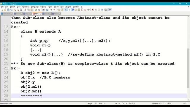 88. Abstract Classes and Abstract Methods in Java  || In-Complete classes || In-Complete Methods