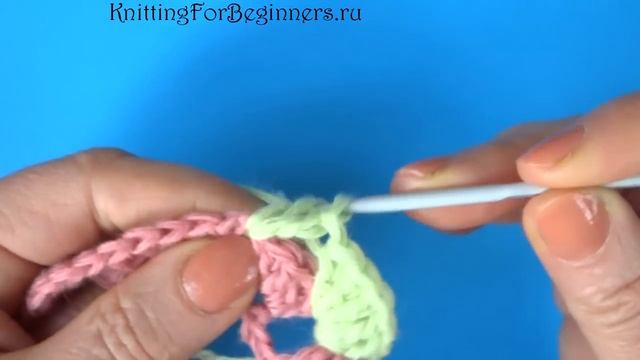 Двухцветный узор 47 Вязание крючком Crochet  pattern