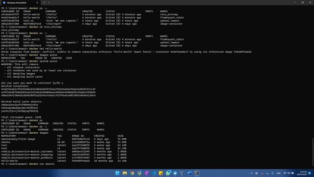 Docker Basic Commands - Containers and Images on Docker Desktop - Revision Class SHU - DevOps
