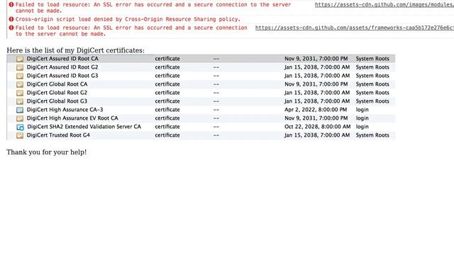 Apple: Safari SSL Errors (2 Solutions!!)