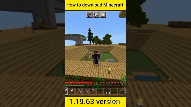 how to download Minecraft version 1.19.63 #shorts #minecraft