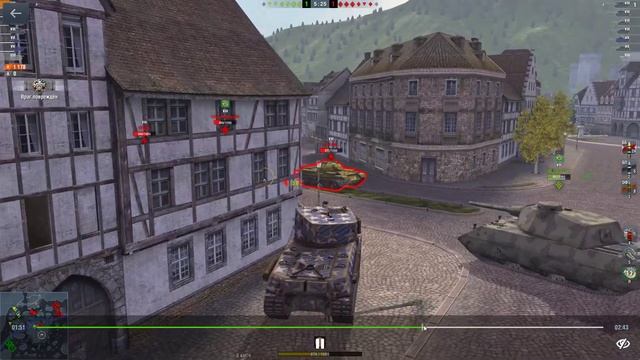 Сохранить союзнику хп своей пушкой. World of Tanks Blitz