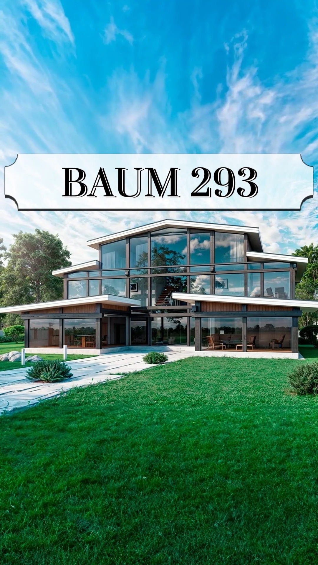 Фахверковый дом мечты Baum 293 🏡 | Стильный дизайн и панорамное остекление