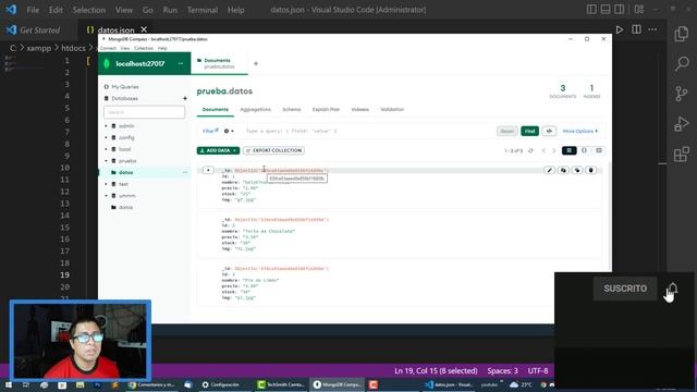 RECUERDA ESTO ANTES DE IMPORTAR DATOS A MONGODB COMPASS