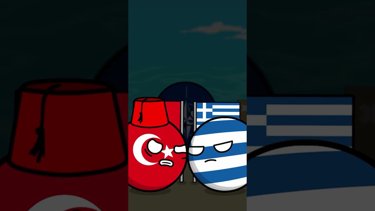 Греция VS Турции #countryballs