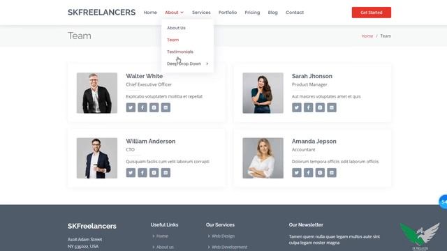Bootstrap4 Business Website Free Template| Best Business Website Template 2020