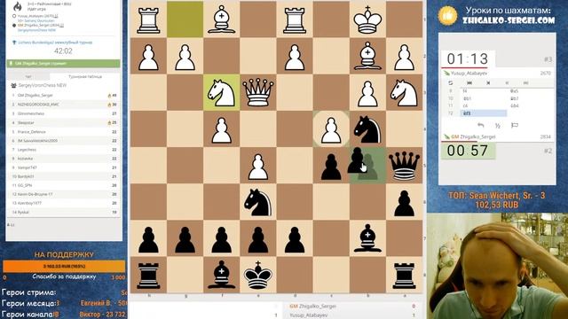 БУНДЕСЛИГА!! 3+0!! SergeyVoronChess и Друзья Покоряют ТОП!! Шахматы & Сергей Жигалко. На Lichess.or