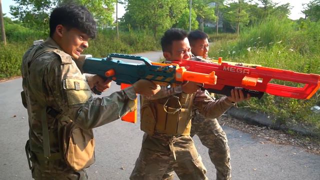 NTK Nerf War: Blue Police Nerf Guns Monster Cyclops Super hero Battle Nerf Balls