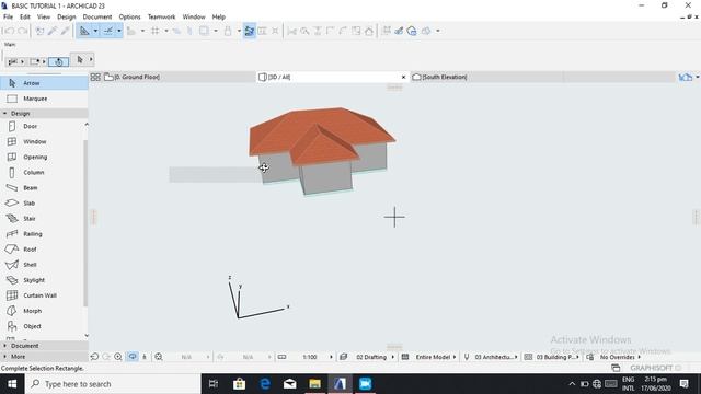 How to Partition Spaces, Dimension, add Roof, Openings, and Zoning in ArchiCAD. LESSON 2