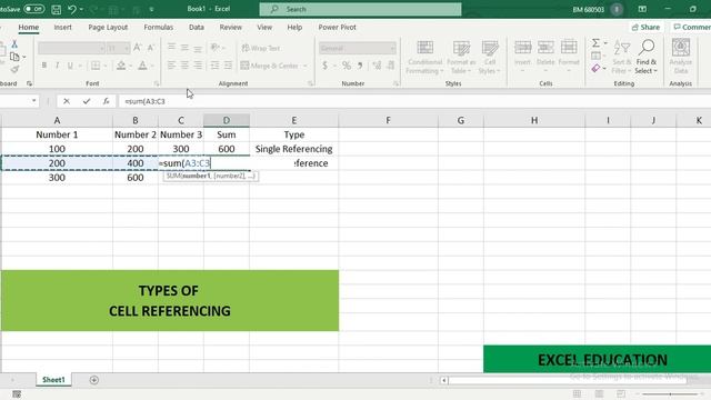 Excel Education | Module 2 | 2.2 Types of Cell referencing in MS Excel