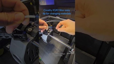 Creality K1/K1 Max Easy Tip: Filament Change