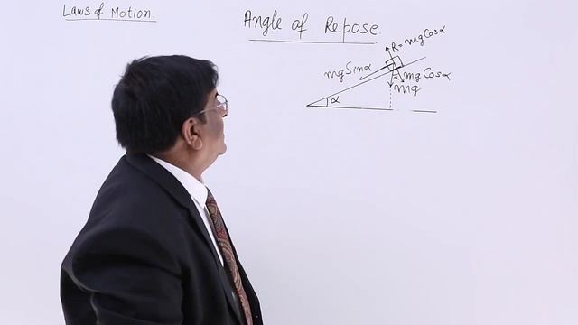 Class 11th – Angle of Repose | Laws of Motion | Tutorials Point