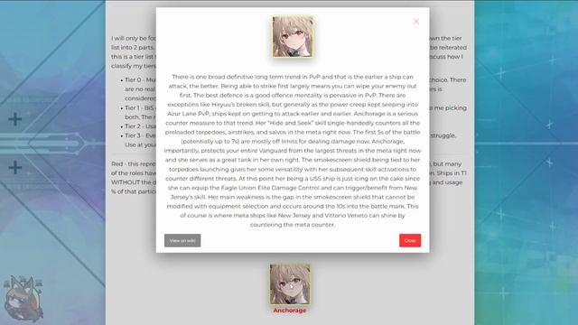 [Azur Lane] 2022 PvP Tier List