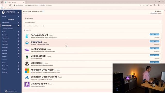 Portainer unter Docker Swarm installieren