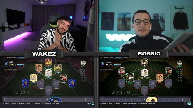 FIFA 21: GARANTIERTES ICON PACK Squad Builder Battle 🔥🔥 Bossio vs Wakez