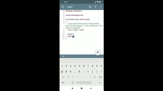 Programming on my Phone: C++ COMMAND LINE ARGUMENTS | 2019
