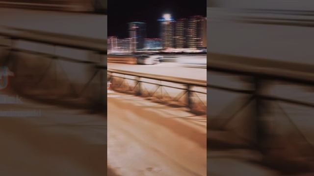 Ночной город Тюмень